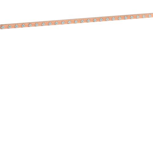 Photo Barre Cu 12X5 taraude M5 longueur 1000 mm | Ref : KS72C