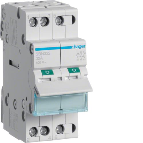 Photo Interrupteur modulaire 3 ples 32A | Ref : SBN332