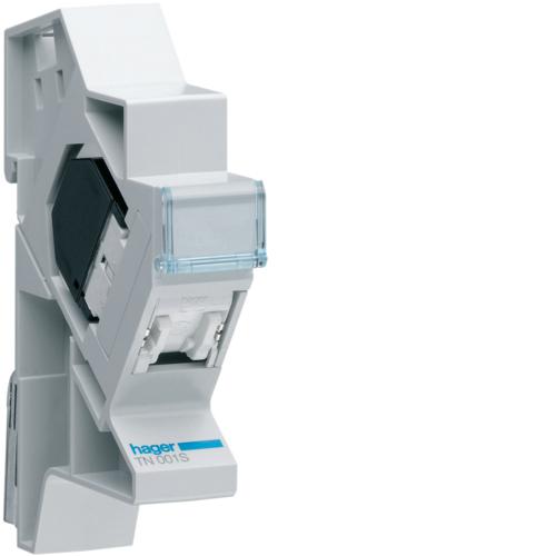 Photo Connecteur RJ45 cat. 5e pour Grade 1 + support modulaire | Ref : TN001S