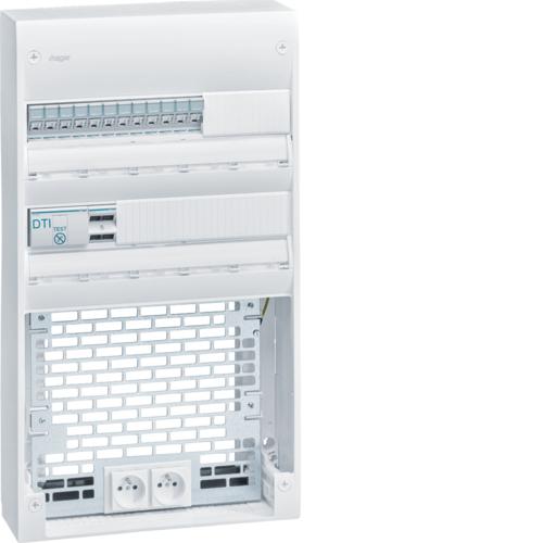 Photo Coffret VDI 2 ranges 36 modules + platine Grade 3TV | Ref : TN435