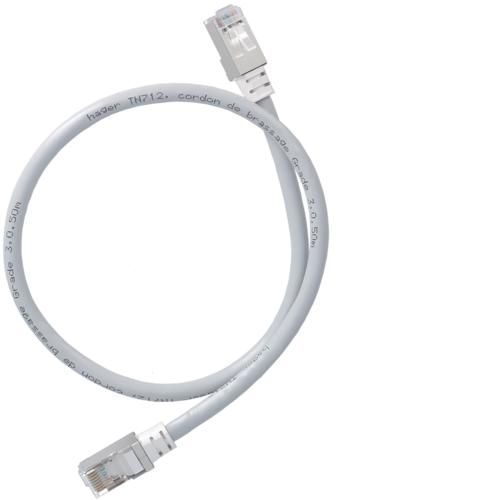 Photo Cordon de brassage RJ45/RJ45 Grade 3 longueur 0.50m | Ref : TN712
