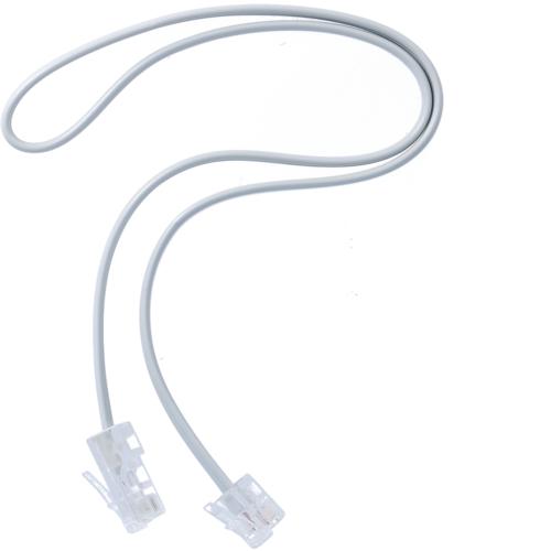 Photo Cordon t�l�phone RJ11/RJ45 longueur 0.50m | Ref : TN822