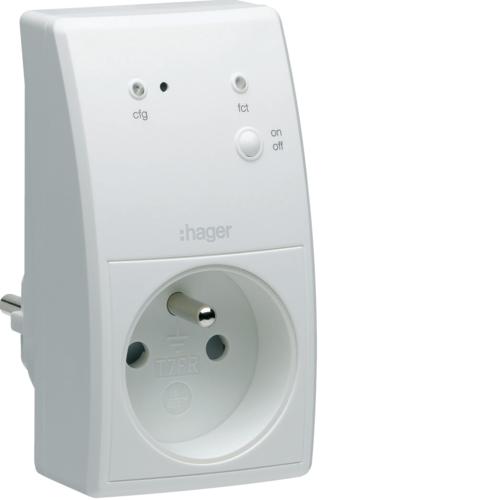 Photo Prise gigogne ON/OFF 16A KNX radio QL | Ref : TRC270F