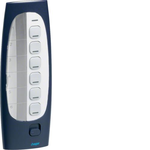 Photo Tlcommande 6 Boutons poussoir 18 Entres KNX radio quicklink | Ref : TU418
