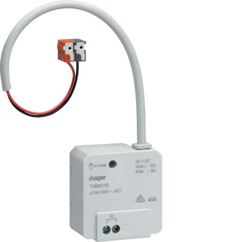 Photo Module de sortie 1x 10A /230V~, à encastrer, KNX | Ref : TXB601B