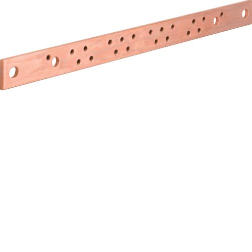Photo Barre Cu perfore M6 400A 30X5 longueur 430 | Ref : UM30A1