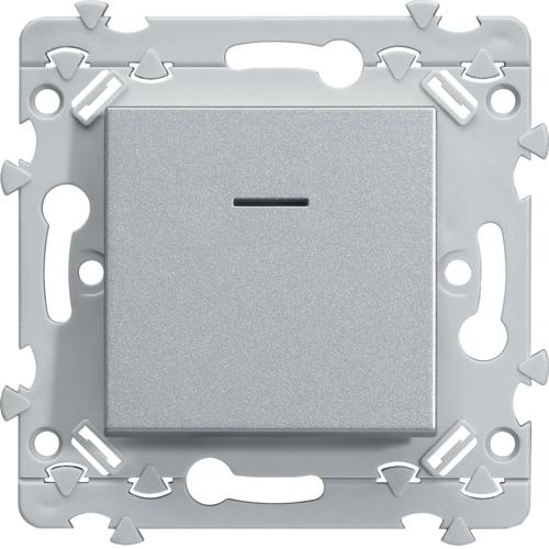 Photo essensya Interrutpeur Va-et-Vient � voyant Titane | Ref : WE002T