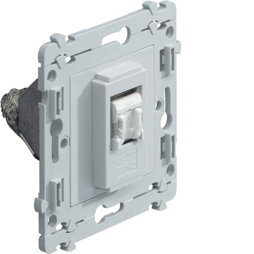Prise Haut-parleur Simple Hager KALLYSTA WK290 - Pour Installation Audio Murale