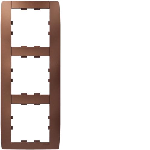 Plaque 1 Poste Kallysta Classic Hager WK481 - Couleur Auburn Métallisé - Occasion