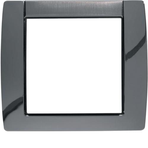 Plaque Hager Kallysta WK641 – PLATINIUM Métal – Installation électrique