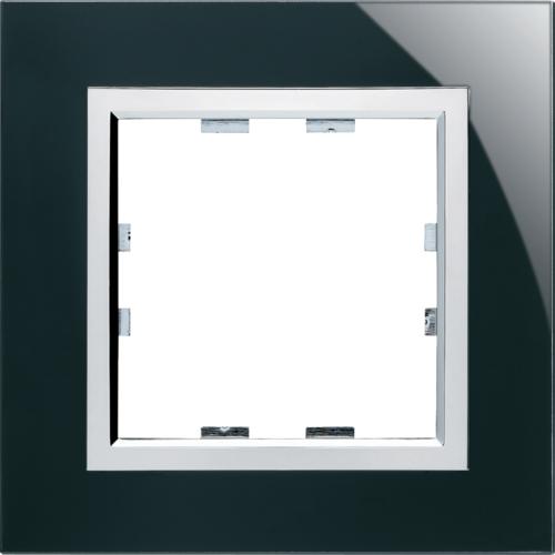 Plaque Simple Hager WK931 Kallysta Epure Verre Lumina Nuage | Pour Installation électrique Neuve
