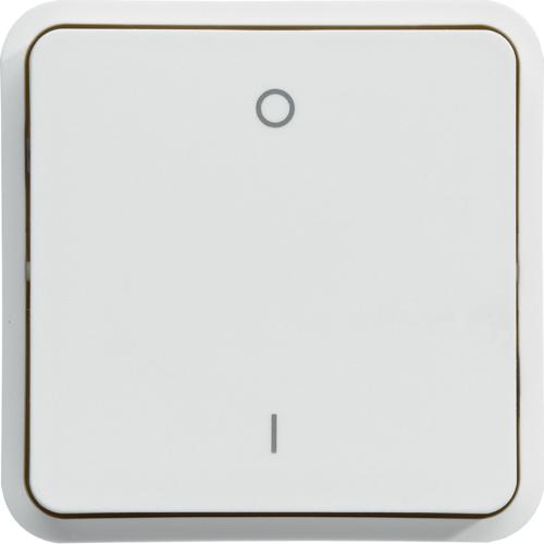 Photo cubyko Interrupteur bipolaire marqu 0/1 associable blanc IP55 | Ref : WNA008B