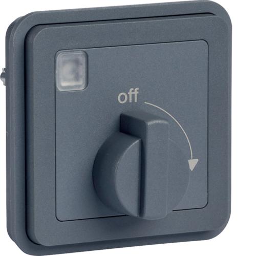 Photo cubyko Minuterie bouton rotatif associable gris IP55 | Ref : WNA009