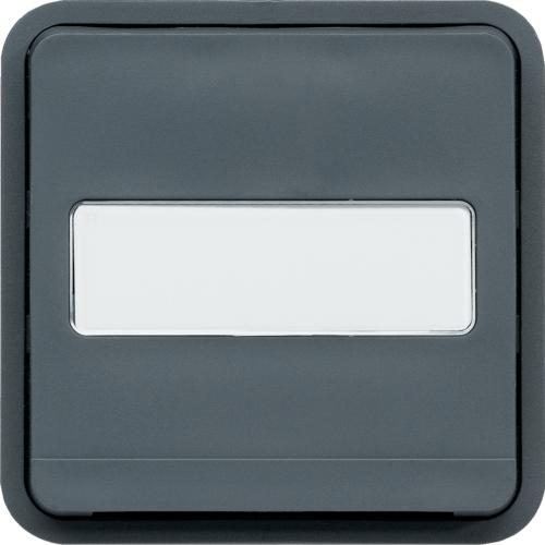 Photo cubyko Poussoir  fermeture 1F porte-tiquette 1F associable gris IP55 | Ref : WNA025