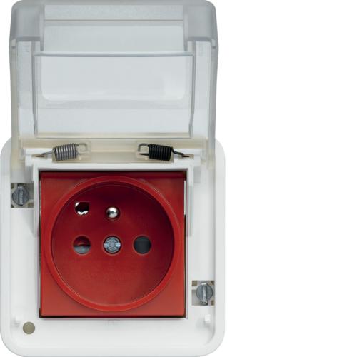 Photo cubyko Prise 2P+T  dtrompage associable blanc IP55 | Ref : WNA105B
