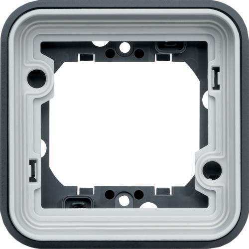 Photo cubyko Support d'encastrement simple associable gris IP55 | Ref : WNA401