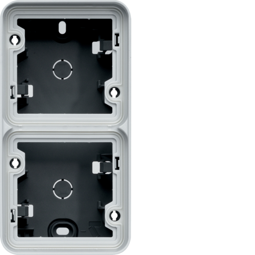 Photo cubyko Bote double verticale vide associable blanc IP55 | Ref : WNA686B