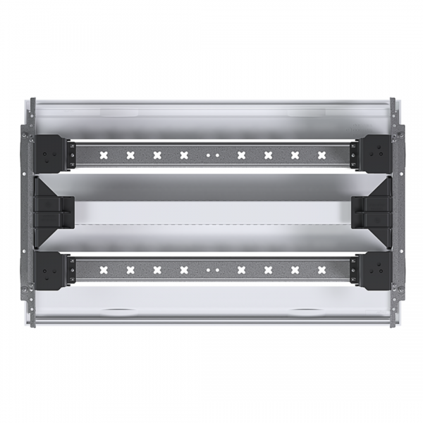 Vignette 2 produit Unit� �quipement univers  l500 h300 avec goulotte c�blage 2rang�es 2x24 mod | Ref : UD22B6