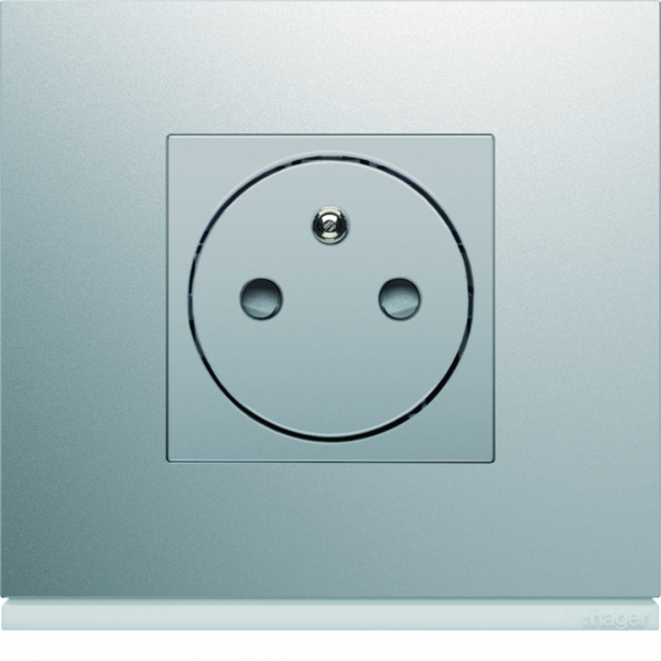 Vignette 2 produit Enjoliveur PC affleurante 2P+T - titane | Ref : WXD106T