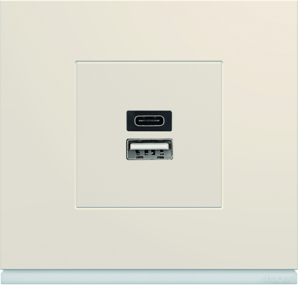 Vignette 2 produit Enjoliveur Gallery prise double USB. finition Dune | Ref : WXD112D