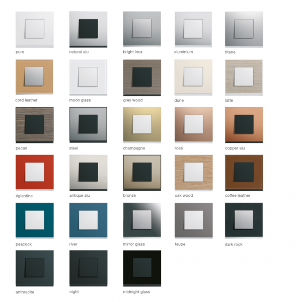Vignette 2 produit Plaque gallery 1 poste matiere bright inox | Ref : WXP4202