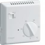 HAGER Thermostat ambiance lectronique saillie chauf lec avec entre fil pilote 230v 25513
