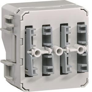 HAGER Cubyko double poussoir knx filaire 2 entres, associable, ip55 WNT332