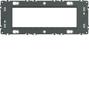 HAGER Support gallery 6 modules entraxe 57mm pour mcanismes gallery WXA456