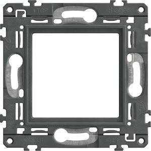 HAGER Support gallery 2 modules pour autres mcanismes 45x45 WXA460