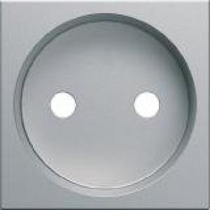HAGER Enjoliveur prise de courant 2p gallery titane WXD102T