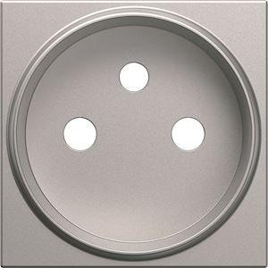 HAGER Enjoliveur prise de courant renovation gallery titane WXD105T