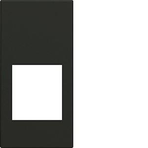HAGER Enjoliveur prise rj45 gallery sans porte-tiquette 1 module night WXD201N