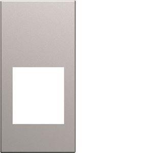 HAGER Enjoliveur prise rj45 gallery sans porte-tiquette 1 module titane WXD201T