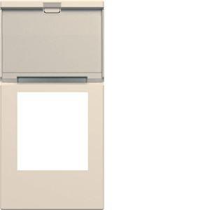 HAGER Enjoliveur prise rj45 gallery avec porte-tiquette 1 module dune WXD205D