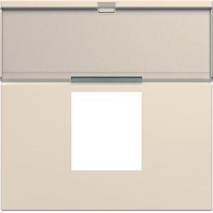 HAGER Enjoliveur prise rj45 gallery avec porte-tiquette 2 modules dune WXD206D