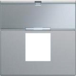 HAGER Enjoliveur prise rj45 gallery avec porte-tiquette 2 modules titane WXD206T