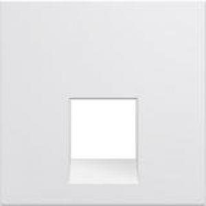 HAGER Enjoliveur prise rj45 gallery 45 2 modules pure WXD230B