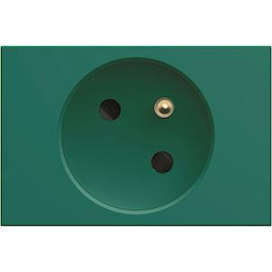 HAGER Prise de courant speciale goulotte gallery 2p+t 16a vert WXF421V