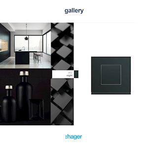 HAGER Prise optique gallery prise traversante lc 2 modules WXF646