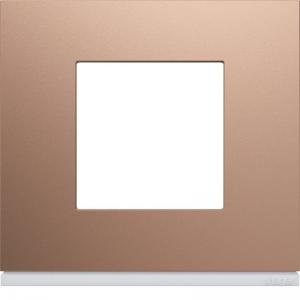 HAGER Plaque de finition gallery 2 modules ros entraxe 71 mm WXP0502