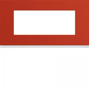 HAGER Plaque gallery plastique peint 5 modules entraxe 71mm eglantine WXP0605
