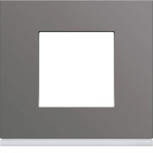 HAGER Plaque gallery plastique peint 1 poste taupe WXP0902
