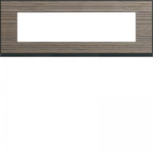 HAGER Plaque gallery 8 modules entraxe 71mm pecan WXP2408