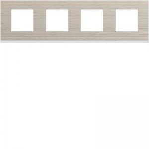 HAGER Plaque gallery 4 postes horizontale 71mm latt WXP2514