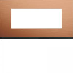 HAGER Plaque gallery 5 modules entraxe 71mm matiere copper alu WXP4605
