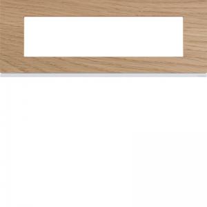 HAGER Plaque gallery 8 modules entraxe 71mm matiere oak wood WXP4708