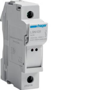 HAGER Coupe-circuit 1p 25a 400v l32 1m voyant LSN431