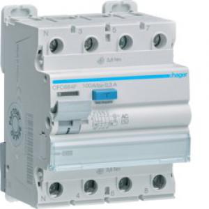 HAGER Interrupteur diffrentiel 3p+n 100a 300ma type ac CFC684F