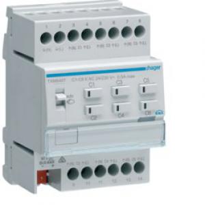 HAGER Module 6 sorties chauffage triac / config mode easy/ets TXM646T