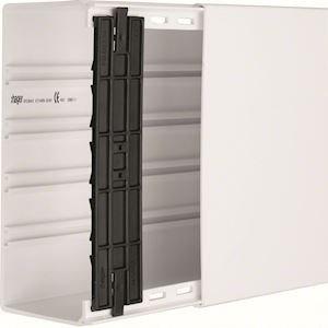 HAGER Goulotte lifea p100mm h230mm 4 agrafes ip40 ik09  ik10 pvc ral9016 pure FB9923009016